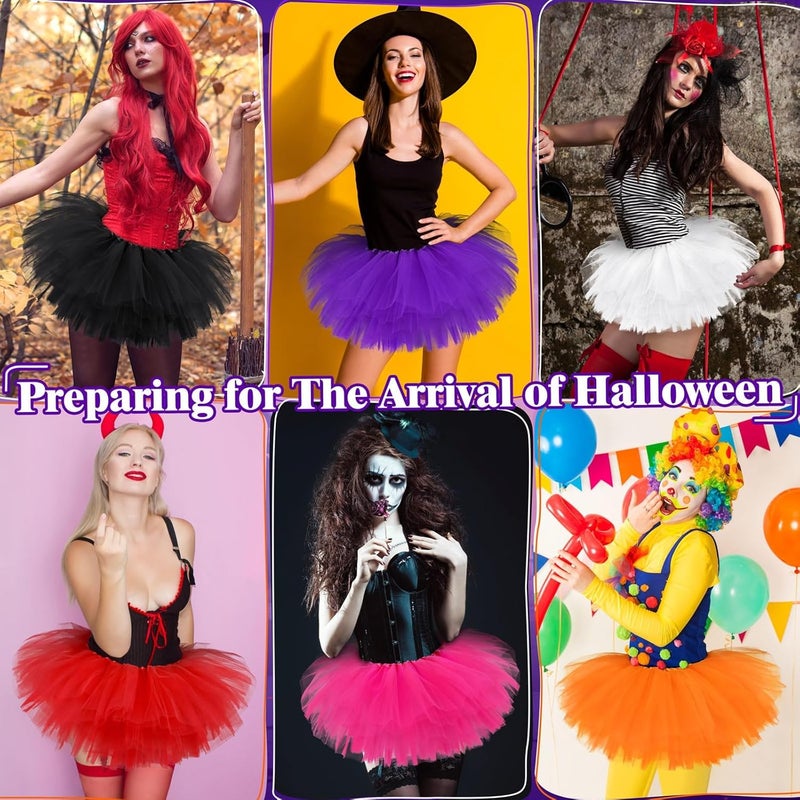 Zeyoy Tutu Skirts for Women 5 Layers Girl Halloween Costume Party Favor Dance Tulle Skirt Running Tutus for Women in Running Skirts - Image 5